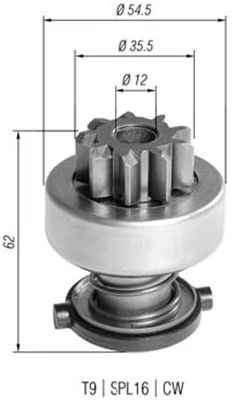 Pinion, starter
